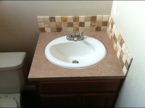 Bathroom Vanity Backsplash Youtube