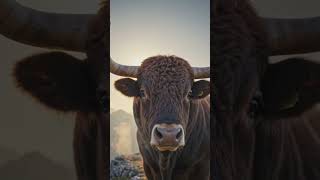 Buffalo standing on High mountain #foryou  #nature  #fypviral  #viral