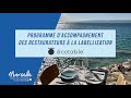 Programme daccompagnement des restaurateurs  la labellisation ecotable