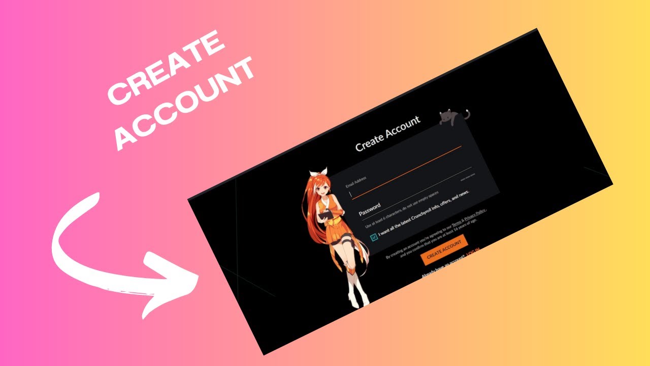 how to create a Crunchyroll account - YouTube