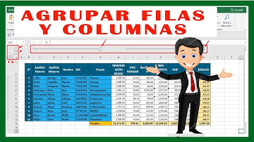 Como agrupar filas y columnas en Excel - Fácil