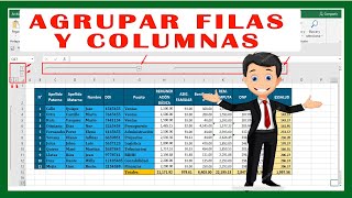 How to group rows and columns in Excel - Easy