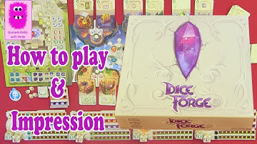Dice Forge, How to play & Impression (In English, board games, tabletop games)