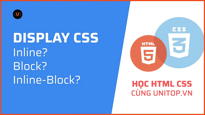 #13. Display Css: inline, block-inline, block | Học html css cùng unitop.vn