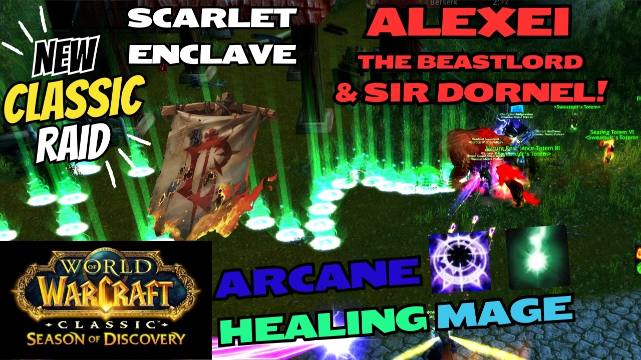 Alexei the Beastlord! & - NEW SoD Scarlet Enclave Raid - Healing Mage PoV - WoW Classic SoD Phase 8