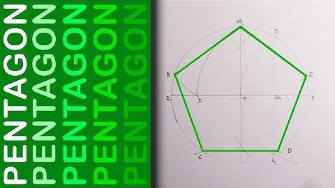 How to draw a pentagon inscribed in a circle