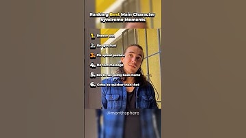 Ranking Best Main Character Syndrome Moments #shorts