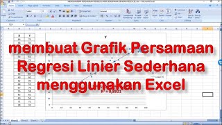 Menggambar Grafik Persamaan Regresi Linier Sederhana dengan MS Excel screenshot 1