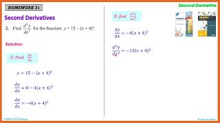 second derivative Homework 31 (example 2)