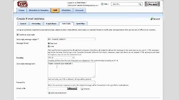 Email Management - Control Panel (plesk)