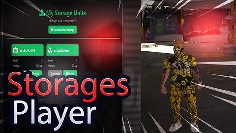 Scipt fivem - Storage players - Qbcore & Qbox & Esx