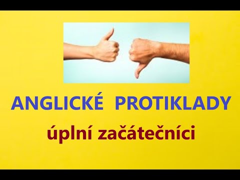 Video: Pro opačné slovo v angličtině?