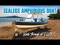 Land wont stop you with this boat  sealegs amphibious boat