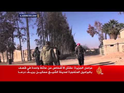 طائرات النظام السوري تقصف معظمية الشام