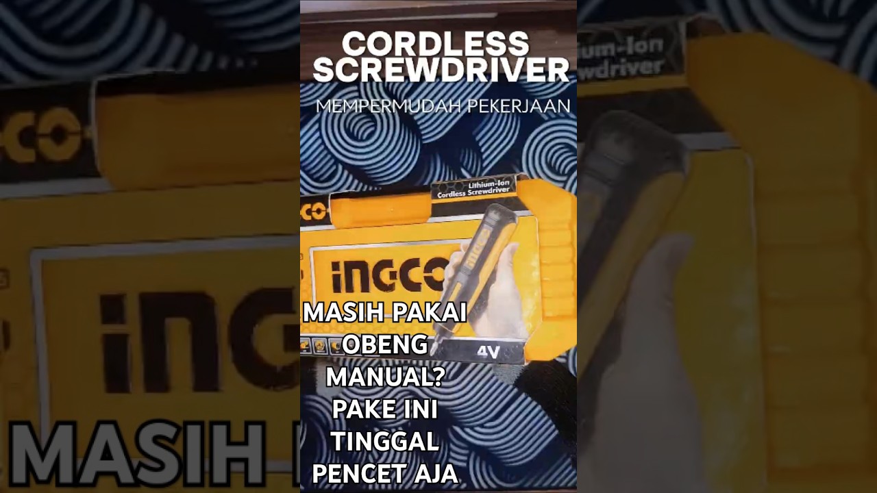 INGCO CORDLESS SCREWDRIVER 