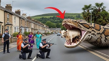 Courageous Rescue Team Fights Giant Python To Save Innocent Dog