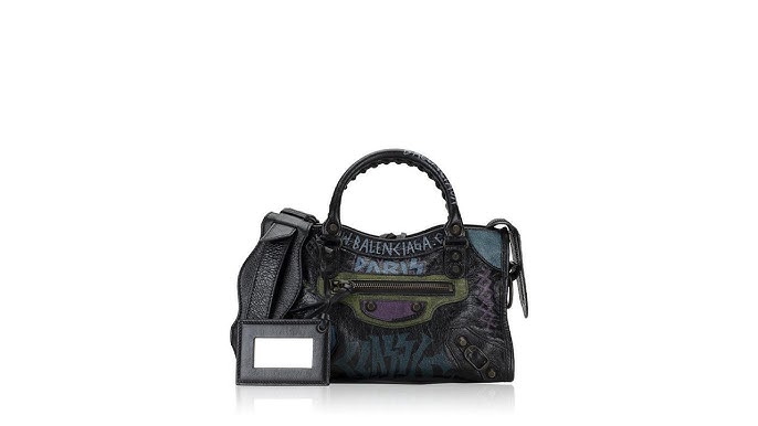 how to graffiti your handbag: balenciaga graffiti city bag DIY — Costen.