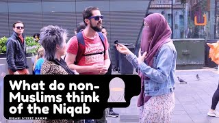 Asking non-Muslims what they think of the Niqab??!! Niqabi Street Dawah