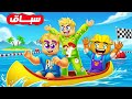 سباق 100 لاعب ولكن بالمركب مين يمتلك اسرع مركب جااامد 