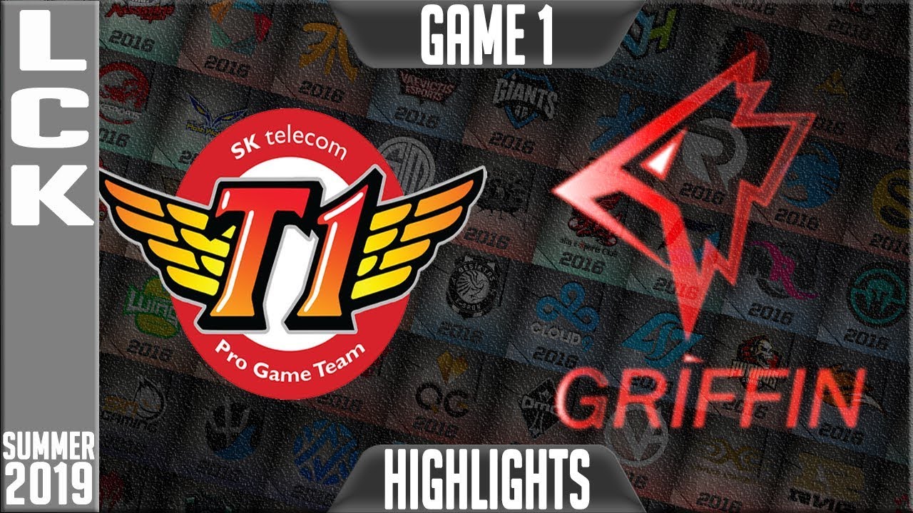 SKT vs GRF Highlights Game 1 | LCK Summer 2019 Week 3 Day 4 | SK Telecom T1 vs Griffin G1