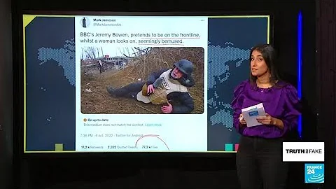 No, BBC journalist Jeremy Bowen didn't "stage" a U...