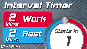 2 min work 2 min rest Interval Timer (2min/2min interval timer) up to 30 reps