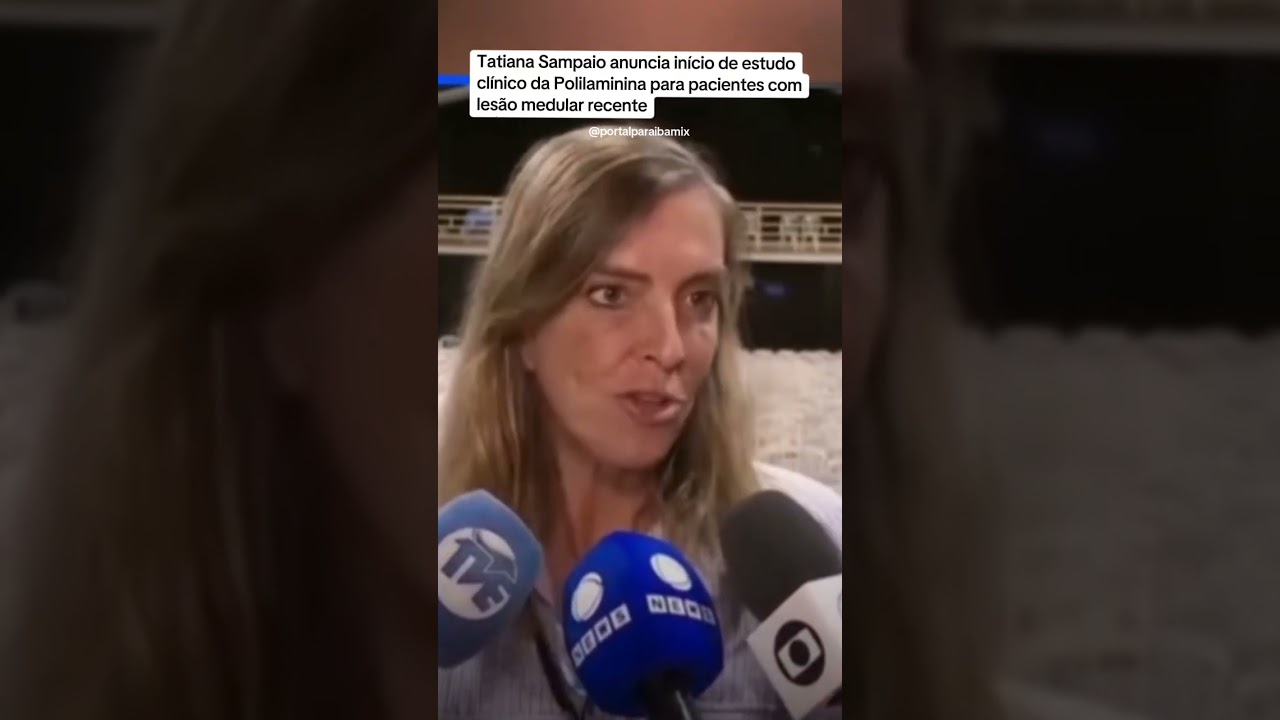Tatiana anuncia início de estudo clínico da Polilaminina para pacientes com lesão medular recente