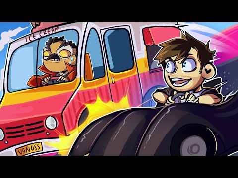Flying Car Game Videos - stopping vanoss ice cream truck gta 5 funny moments thumbnail