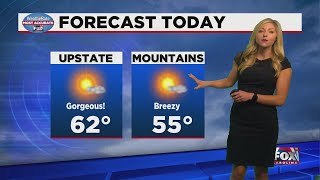 Gorgeous days ahead with comfortable temps