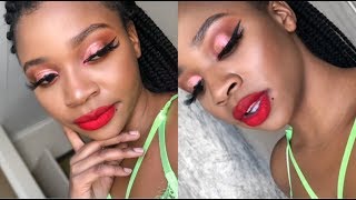 LOCKDOWN FACE GLAM I South African YouTuber screenshot 5