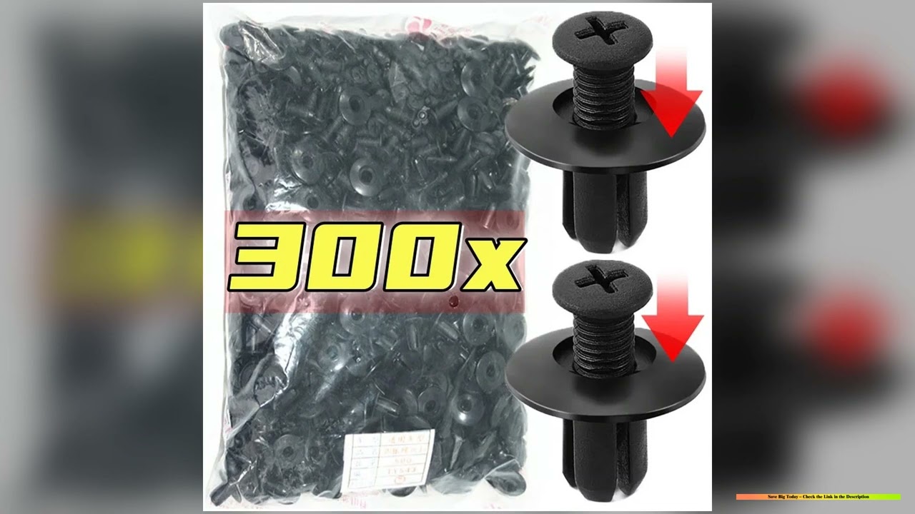 30050pcs 8mm Plastic Fasteners Screws Universal Car Bumper Fender Black Rivets Car Fastener Push