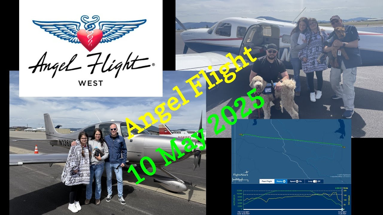 Angel Flight West mission 10 May 2025 Ronan to Seattle