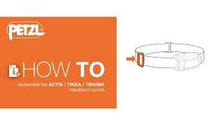 HOW TO reassemble the ACTIK / TIKKA / TIKKINA headband buckle