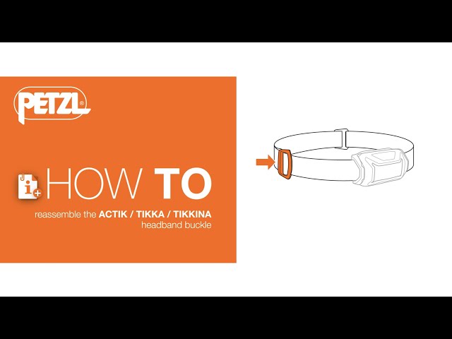 Petzl E072 headlamp strap replacement summary infographic