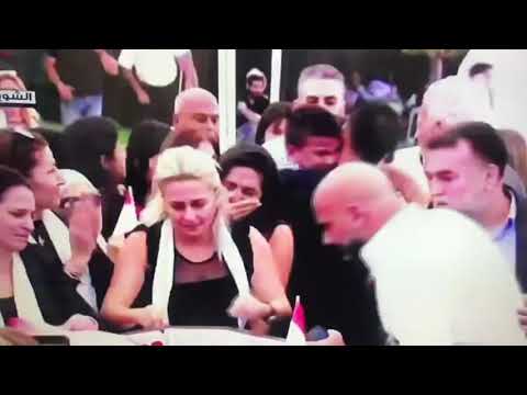 ابن الشهيد علاء ابو فخر في كلمة من تشييع والده