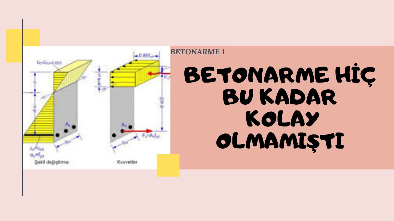 Kiriş Betonarme 1 (Tek Donatılı Dikdörtgen Kesitli Kirişler) - YouTube