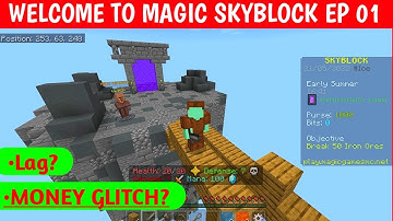 magic skyblock server Ep01 | magic skyblock ip and port gtofficial | magic skyblock money glitch ?