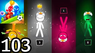Intense Competition in Stickman Party - Gameplay Walkthrough Part 103 (Android)