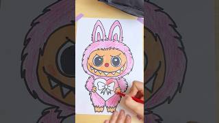 Cute Labubu Coloring Page Relaxing Art
