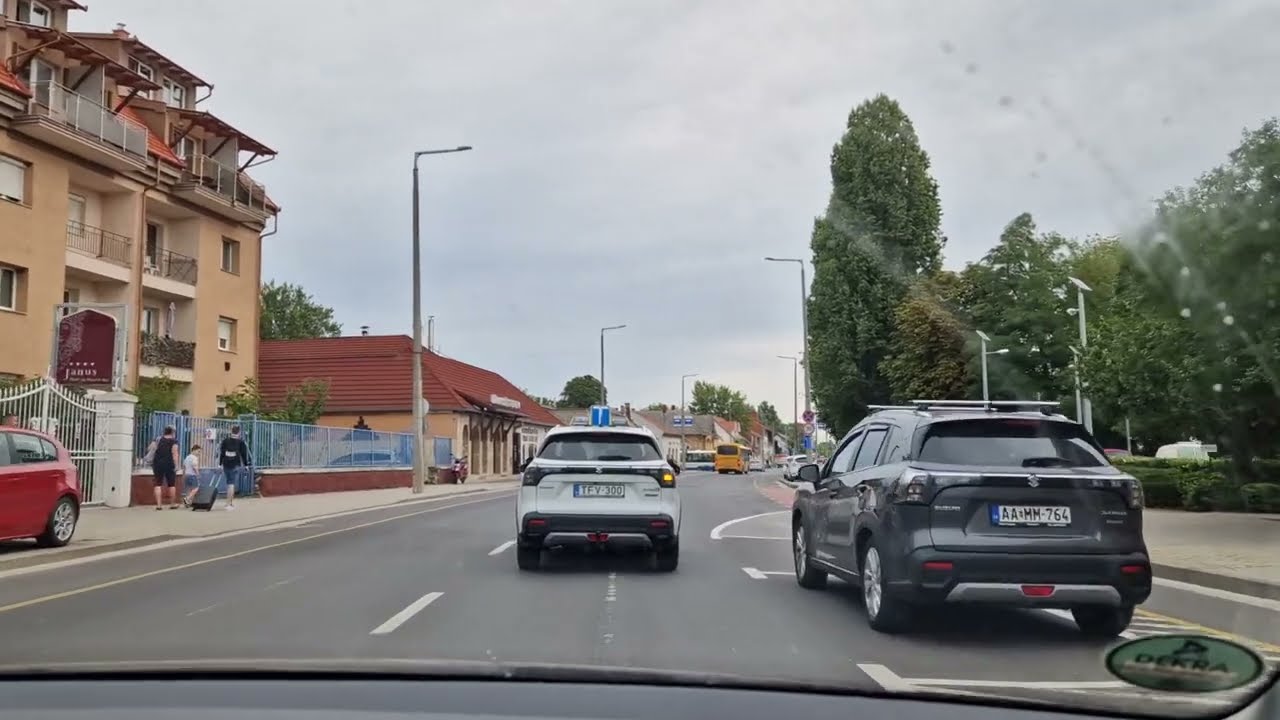 🇭🇺Fahrt durch Siófok, Balaton // Drive through Siófok, Hungary [4 K]🇭🇺