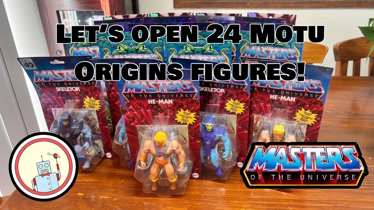 Let’s open 24 Motu origins/Cartoon collection Figures!