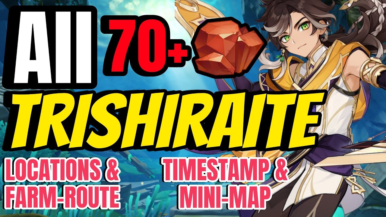 All 70+ Trishiraite Locations and Efficient Farm Route | Sethos Ascension mats Genshin Impact