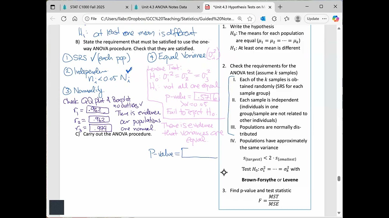 4.3.4 ANOVA Example 2: Crop Yield & Plot Type