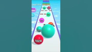 BALL RUN 2048 LEVEL 114 😤 #shorts #android #ios #gaming #gameplay #ballrun2048