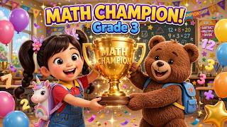 🧮 ULTIMATE Math Adventure! 🚀 | Grade 3 Math for Kids | Addition, Subtraction & More!