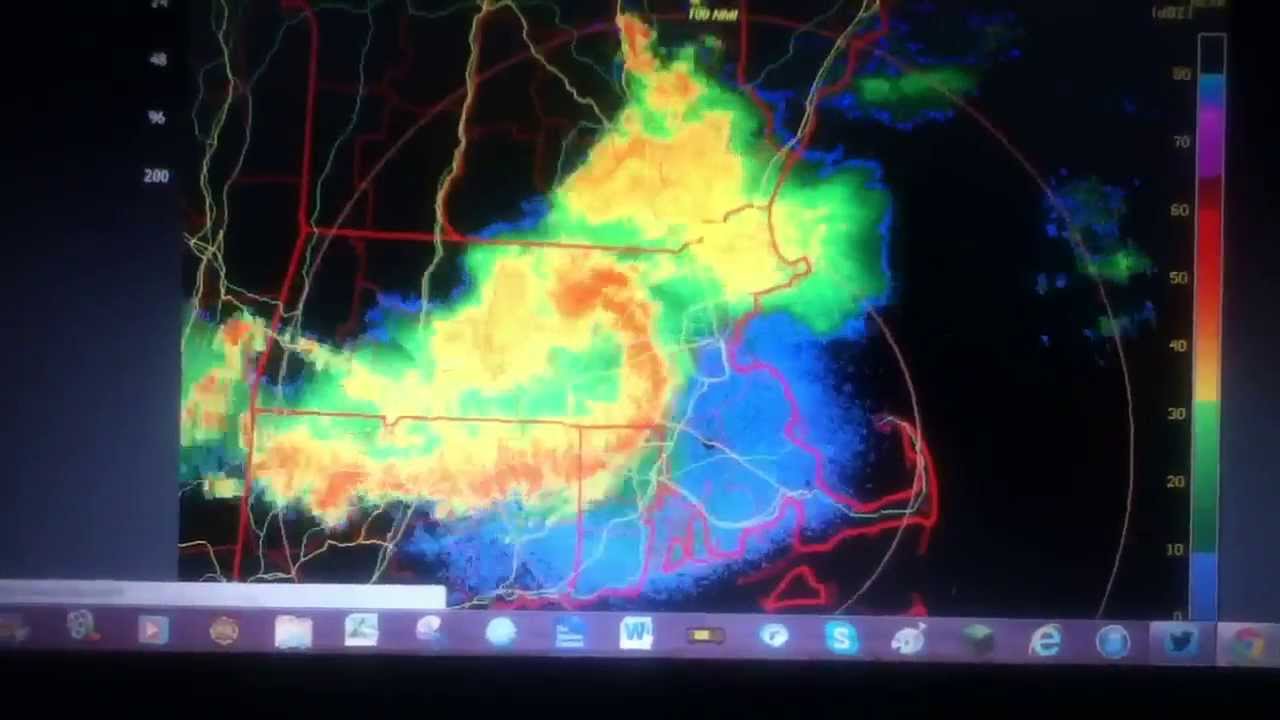 Bow echo on radar YouTube