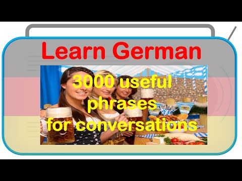 Learn German - 3000 phrases for conversations - YouTube