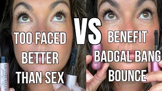 Benefit Badgal Bang Bounce Vs Too Faced Better Than Mascara Honest Side-By-Side Comparison
