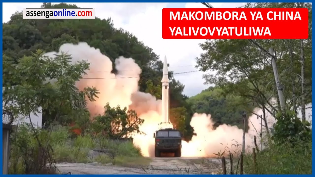 BREAKING NEWS, TAZAMA JINSI MAKOMBORA YA CHINA YALIVOVYATULIWA, MAREKANI YAPELEKEA MELI TAIWAN