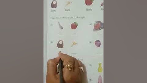 Sr.kg.mathematics primer .Heavy and light.